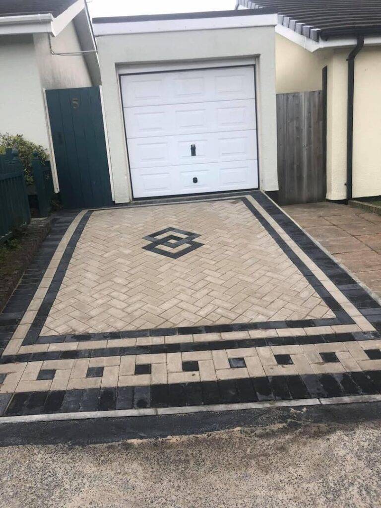 Block paved driveway